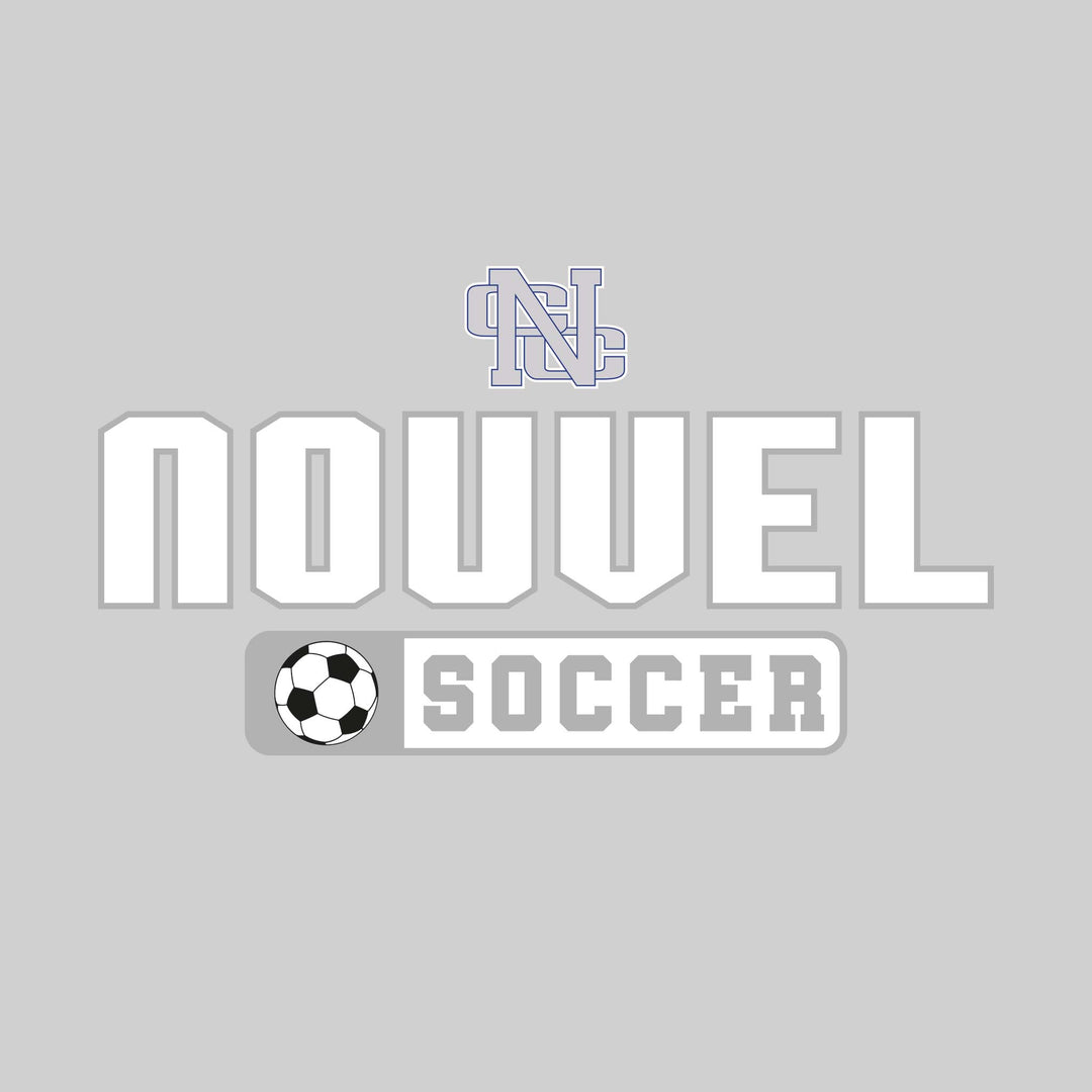 Nouvel Panthers - Soccer - Mascot with School Name Over Soccer