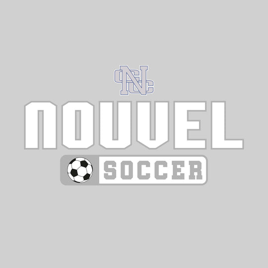 Nouvel Panthers - Soccer - Mascot with School Name Over Soccer