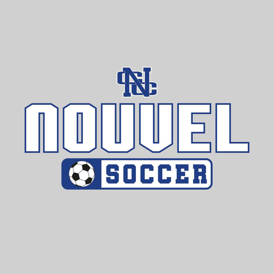 Nouvel Panthers - Soccer - Mascot with School Name Over Soccer