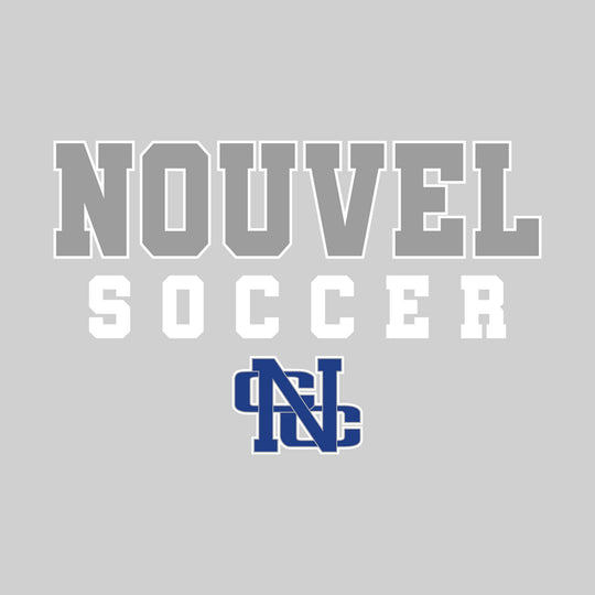 Nouvel Panthers - Soccer - Outlined School Name with Soccer &amp; Mascot