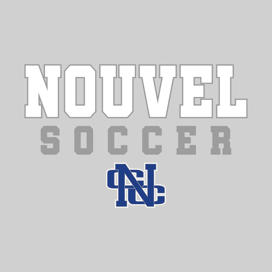 Nouvel Panthers - Soccer - Outlined School Name with Soccer &amp; Mascot