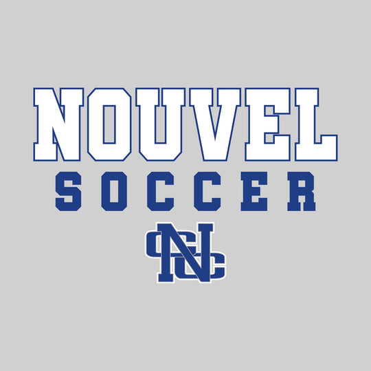 Nouvel Panthers - Soccer - Outlined School Name with Soccer &amp; Mascot