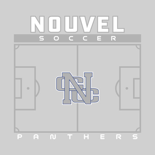 Nouvel Panthers - Soccer - Pitch Lines with School Name &amp; Mascot