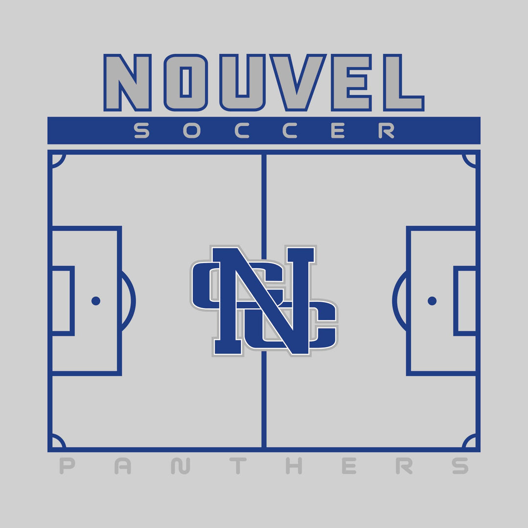 Nouvel Panthers - Soccer - Pitch Lines with School Name &amp; Mascot