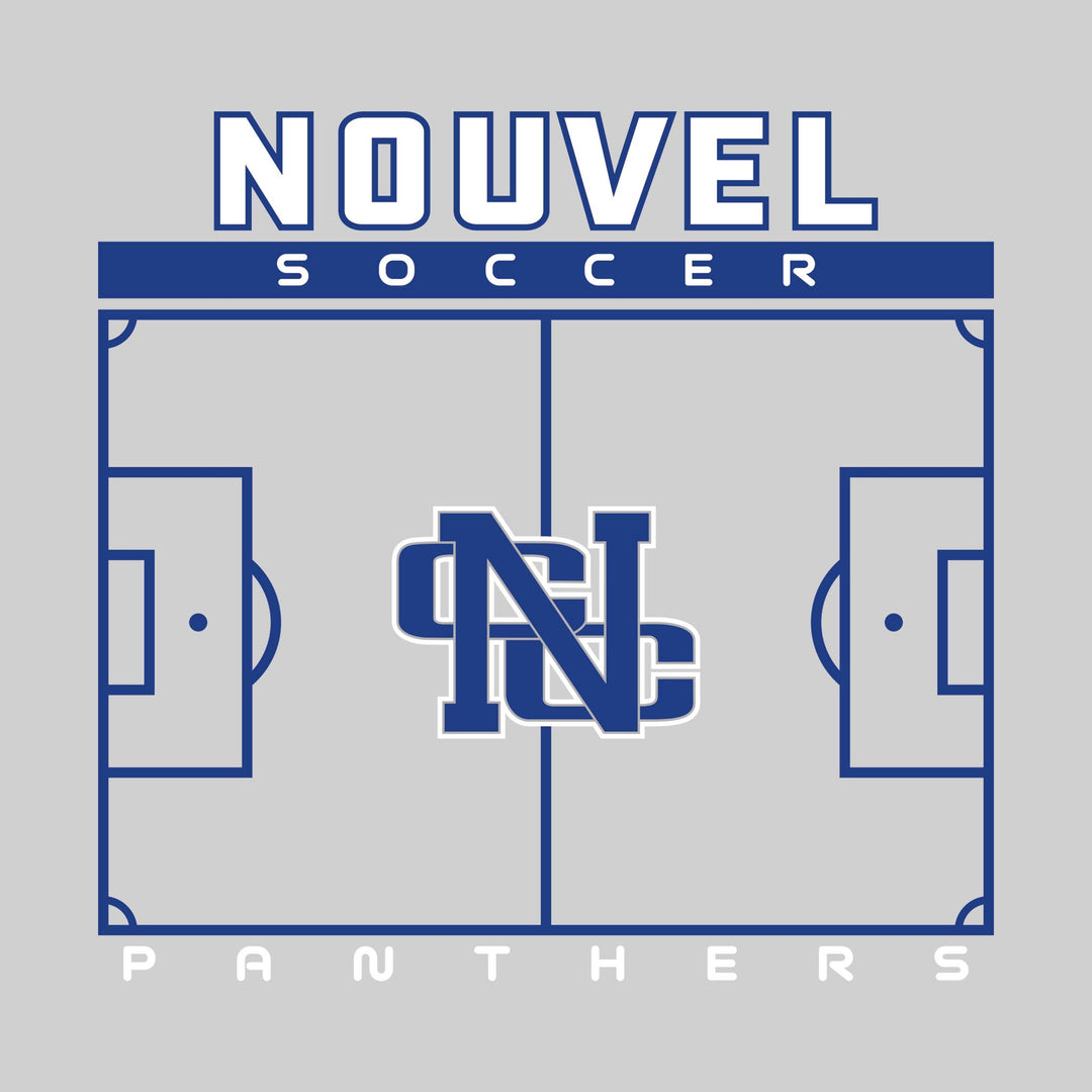 Nouvel Panthers - Soccer - Pitch Lines with School Name &amp; Mascot