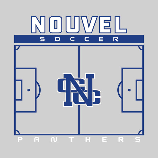 Nouvel Panthers - Soccer - Pitch Lines with School Name &amp; Mascot