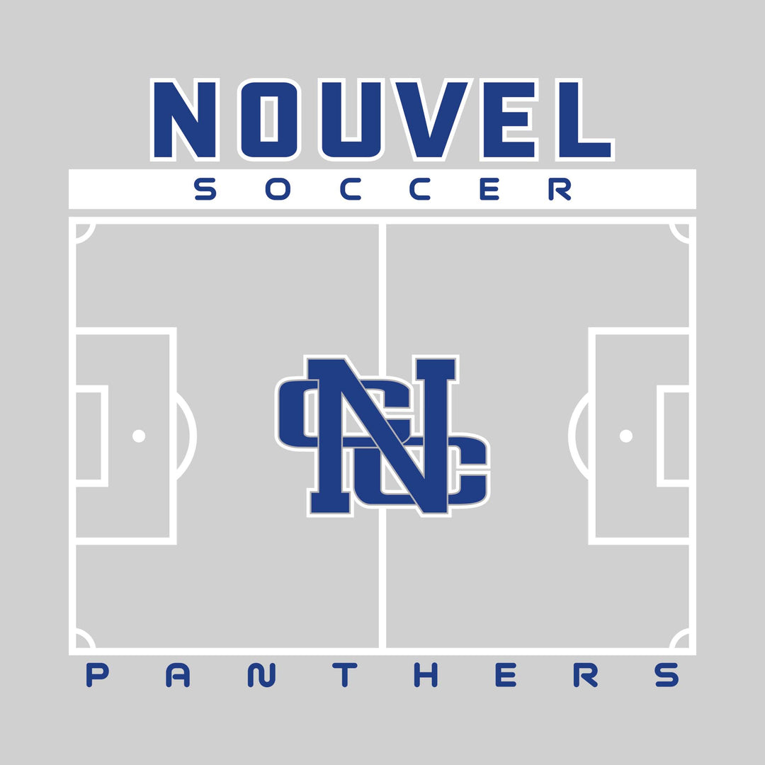 Nouvel Panthers - Soccer - Pitch Lines with School Name &amp; Mascot