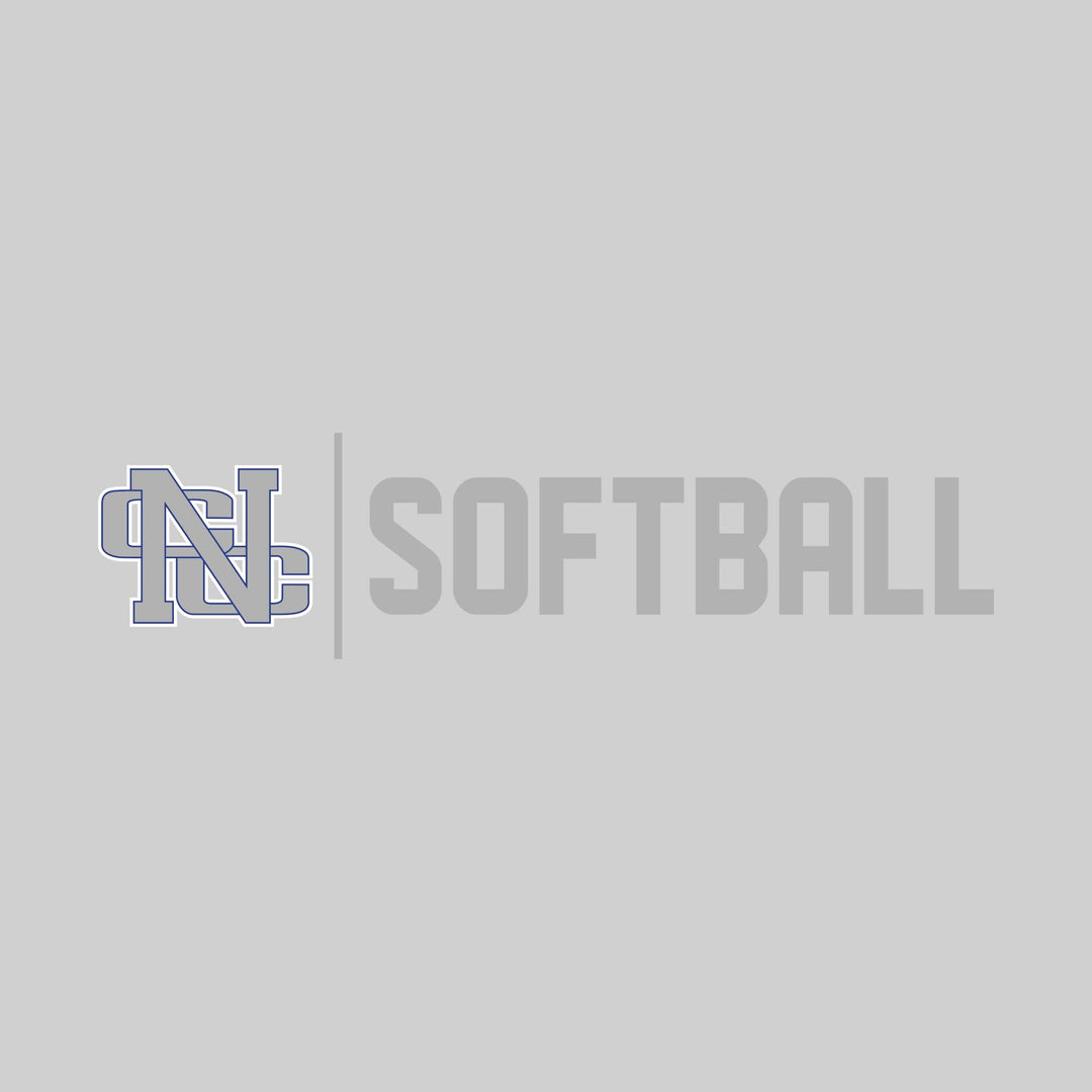 Nouvel Panthers - Softball - Mascot with Divider &amp; Softball Text
