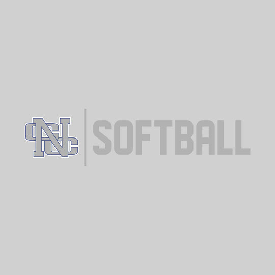 Nouvel Panthers - Softball - Mascot with Divider &amp; Softball Text