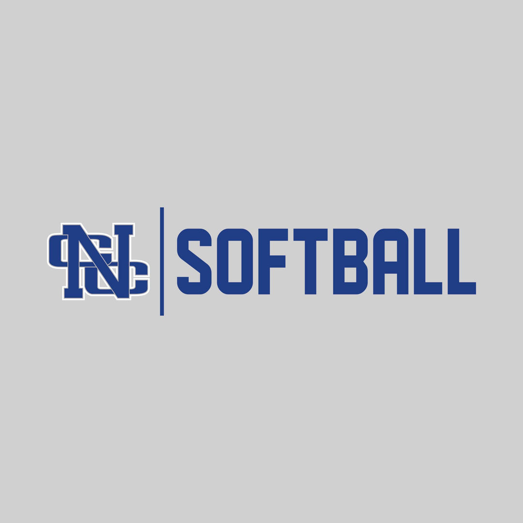Nouvel Panthers - Softball - Mascot with Divider &amp; Softball Text