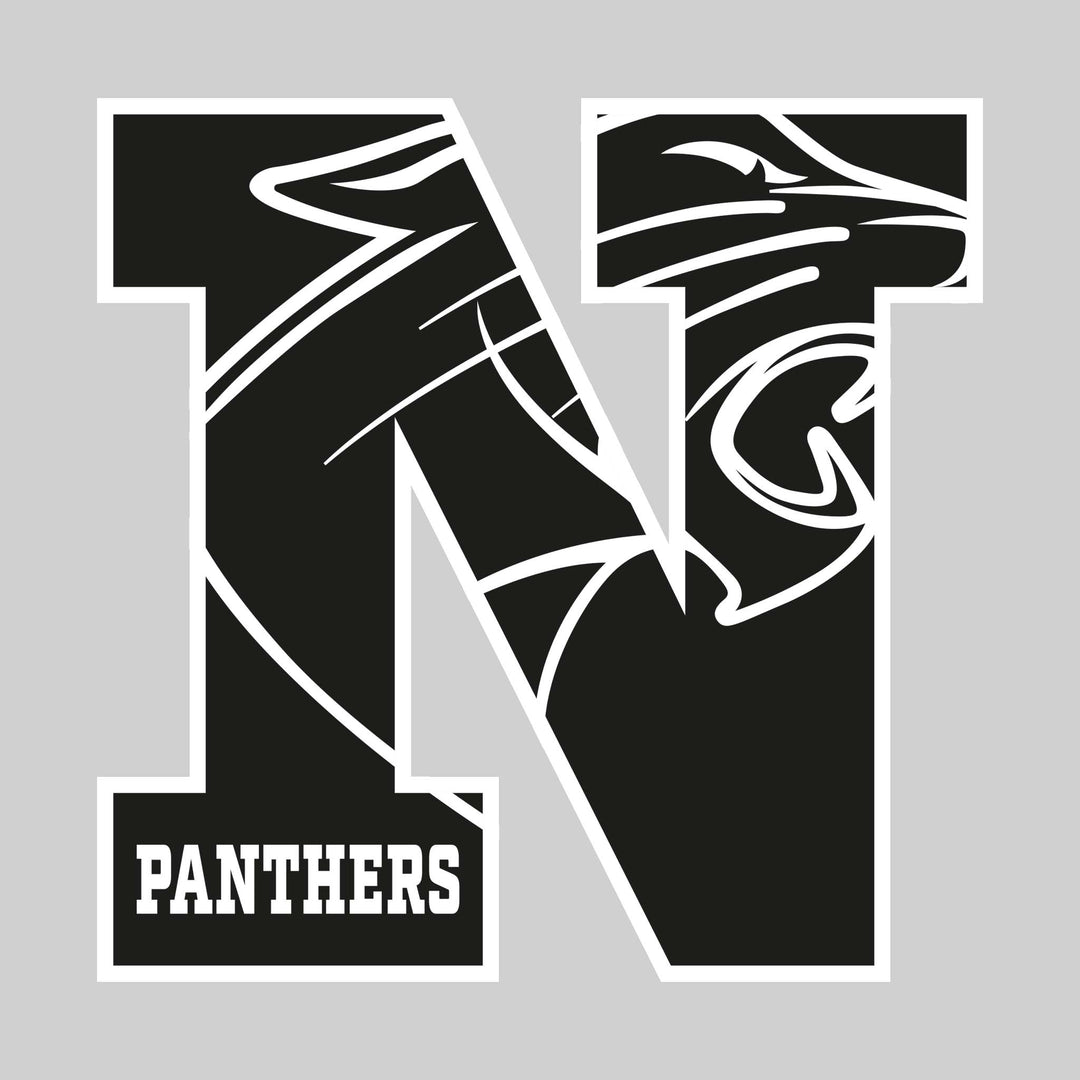 Nouvel Panthers - Spirit Wear - N with Inset Mascot and Mascot Name