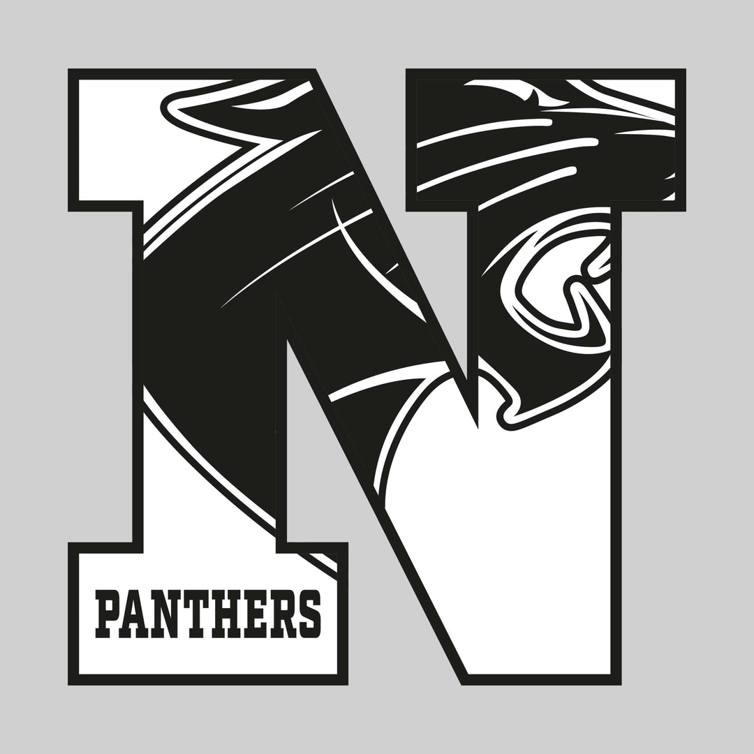 Nouvel Panthers - Spirit Wear - N with Inset Mascot and Mascot Name