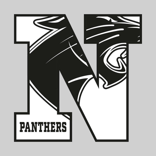 Nouvel Panthers - Spirit Wear - N with Inset Mascot and Mascot Name