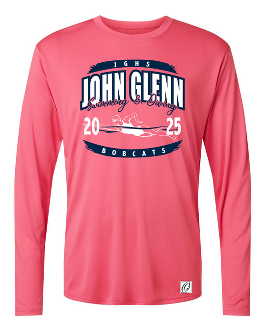 Adult - John Glenn Bobcats - Girls Swimming & Diving - 2025 - AllPro Pro-Lock Performance Long Sleeve Tee