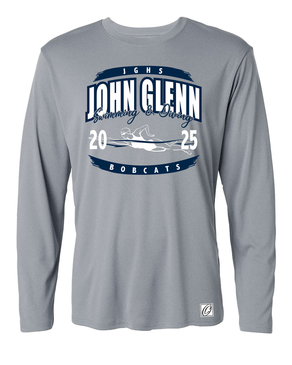 Adult - John Glenn Bobcats - Girls Swimming & Diving - 2025 - AllPro Pro-Lock Performance Long Sleeve Tee