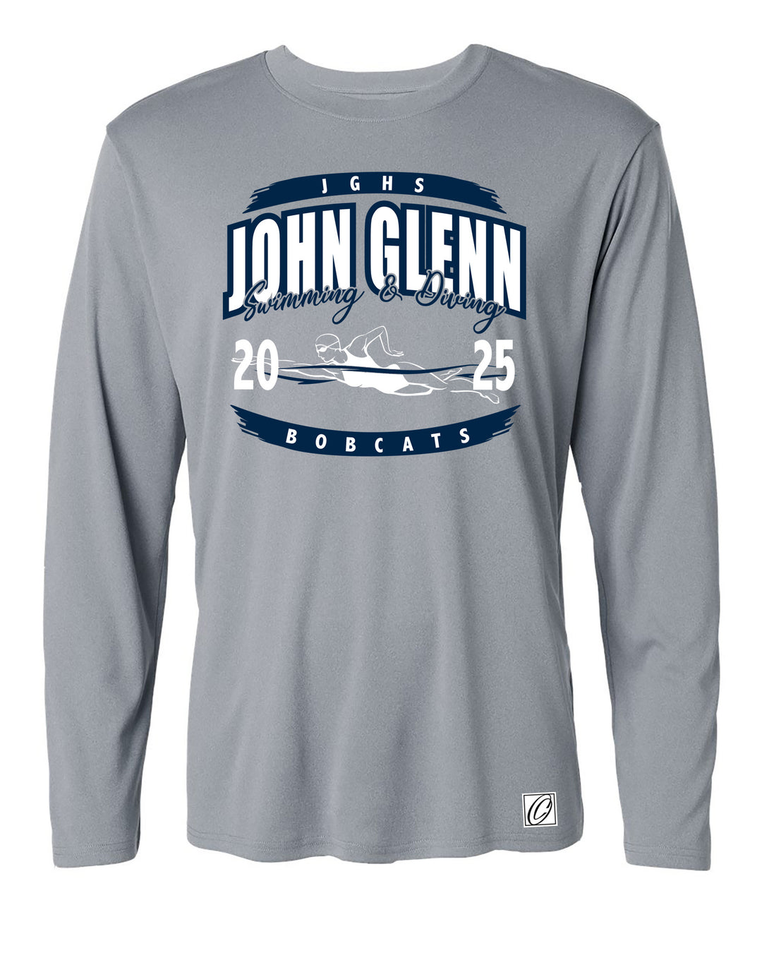 Adult - John Glenn Bobcats - Girls Swimming & Diving - 2025 - AllPro Pro-Lock Performance Long Sleeve Tee
