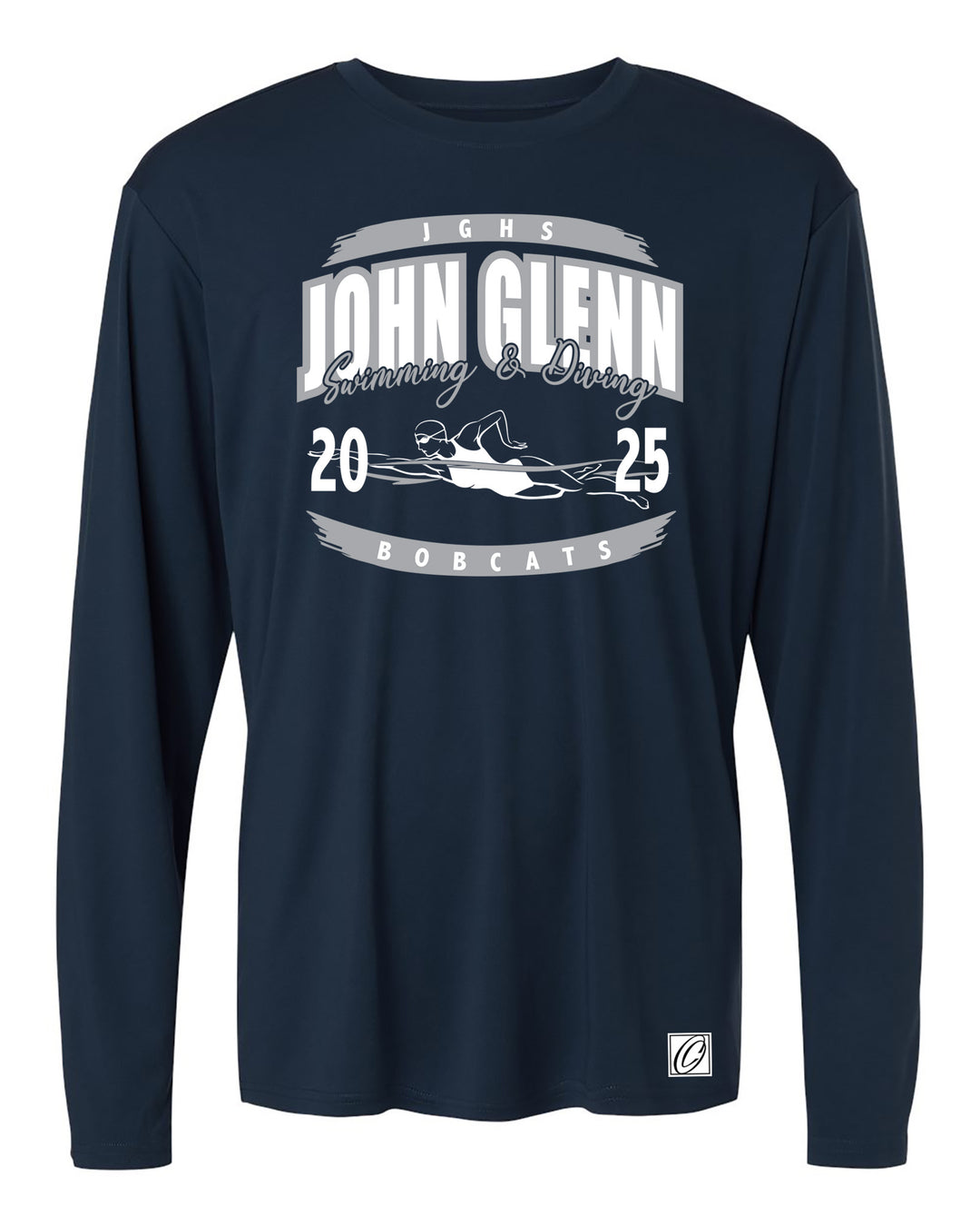 Adult - John Glenn Bobcats - Girls Swimming & Diving - 2025 - AllPro Pro-Lock Performance Long Sleeve Tee