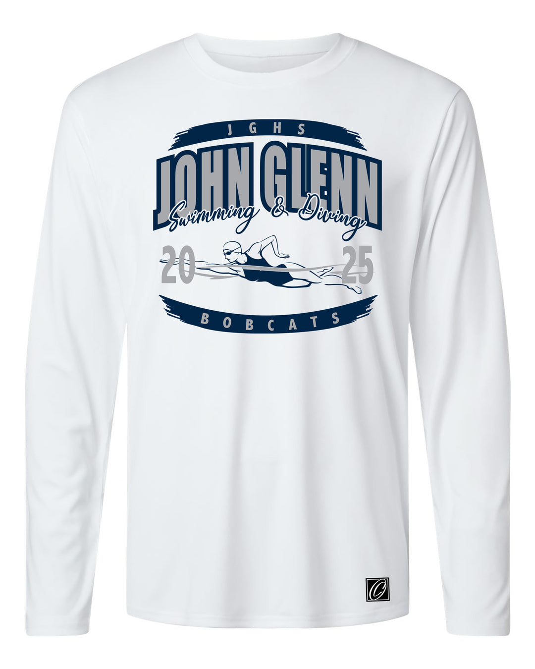 Adult - John Glenn Bobcats - Girls Swimming & Diving - 2025 - AllPro Pro-Lock Performance Long Sleeve Tee