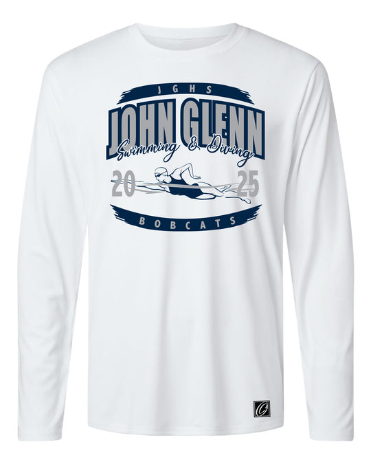 Adult - John Glenn Bobcats - Girls Swimming & Diving - 2025 - AllPro Pro-Lock Performance Long Sleeve Tee
