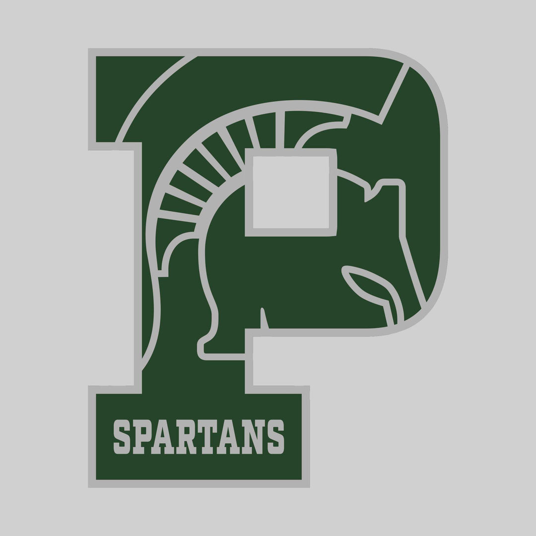 Pinconning Middle School - Spirit Wear - P with Inset Mascot and Mascot Name