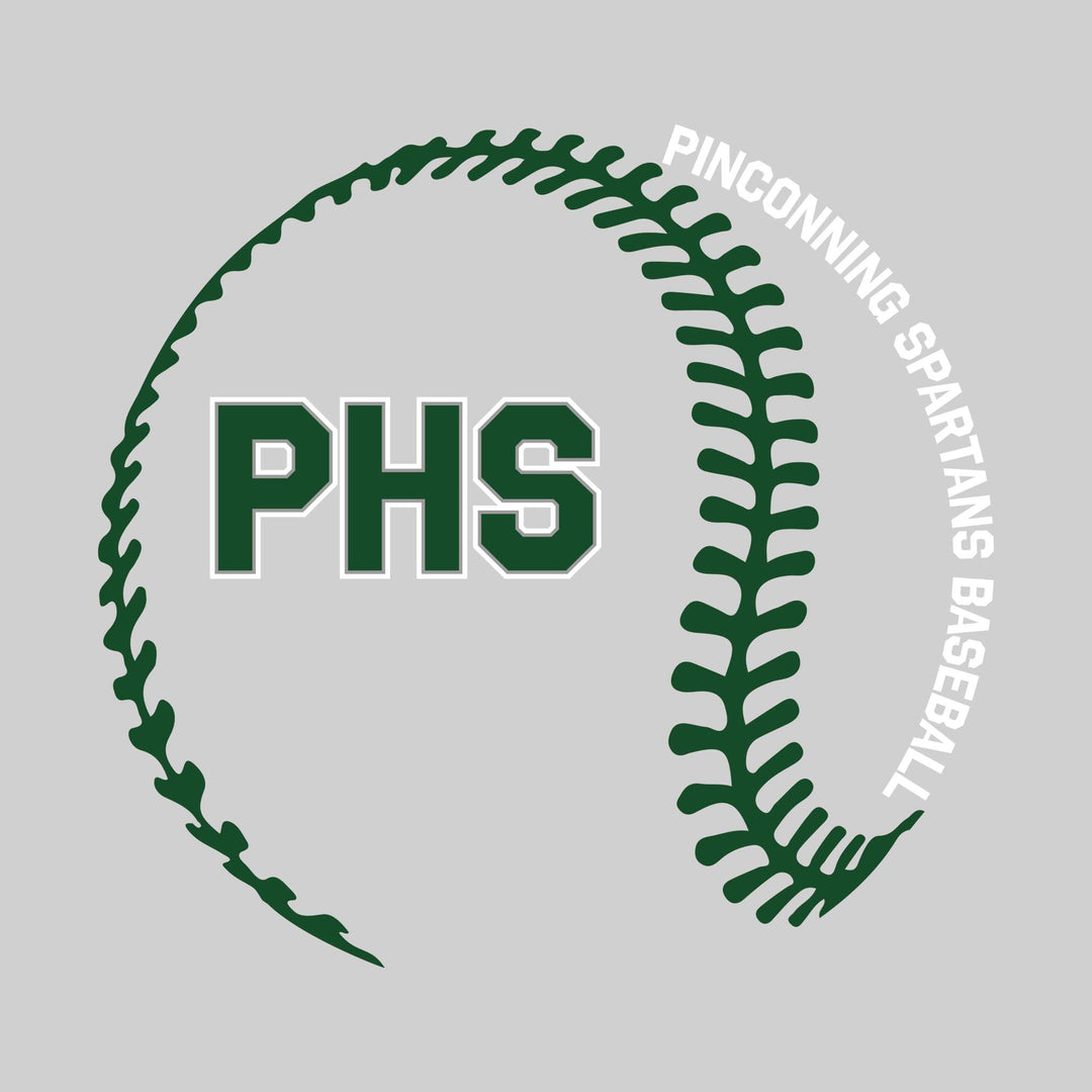 Pinconning Spartans - Baseball - Baseball Stitches with School Name