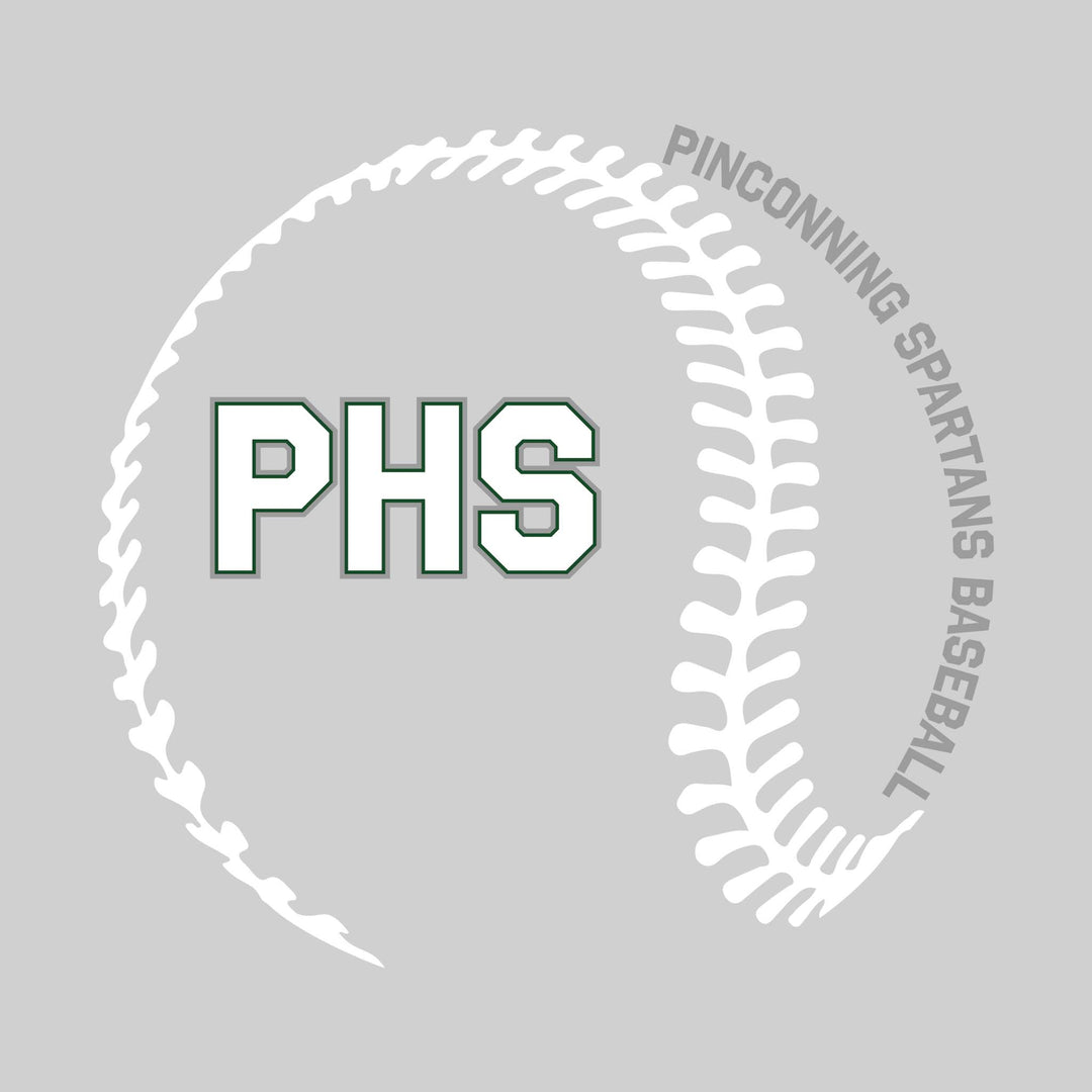 Pinconning Spartans - Baseball - Baseball Stitches with School Name