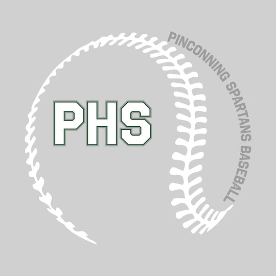 Pinconning Spartans - Baseball - Baseball Stitches with School Name