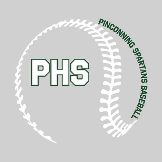 Pinconning Spartans - Baseball - Baseball Stitches with School Name