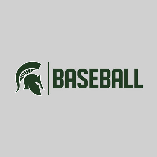 Pinconning Spartans - Baseball - Mascot with Divider & Baseball Text