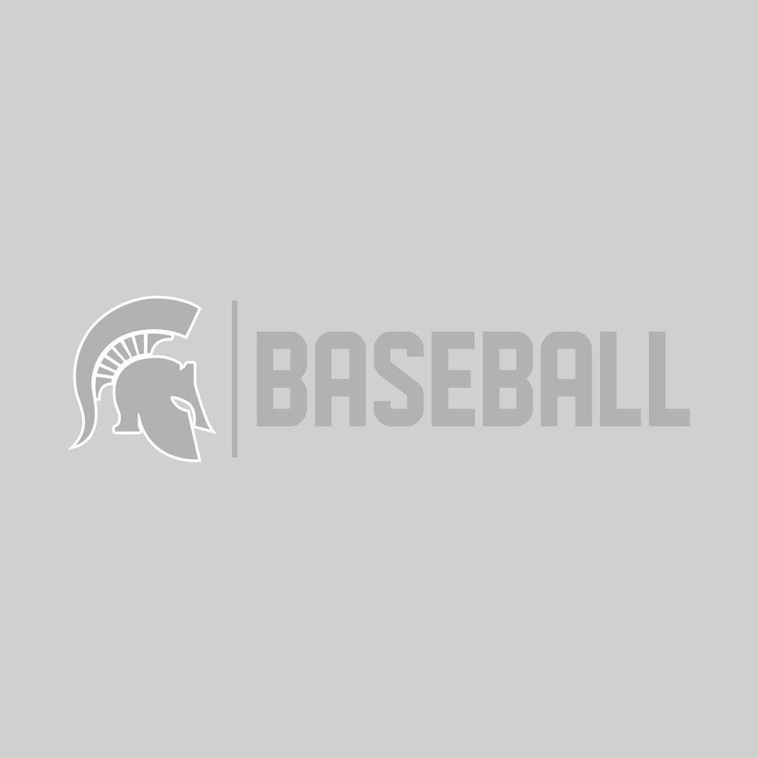 Pinconning Spartans - Baseball - Mascot with Divider & Baseball Text