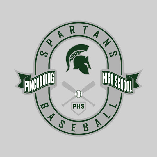 Pinconning Spartans - Baseball - Oval with Banners