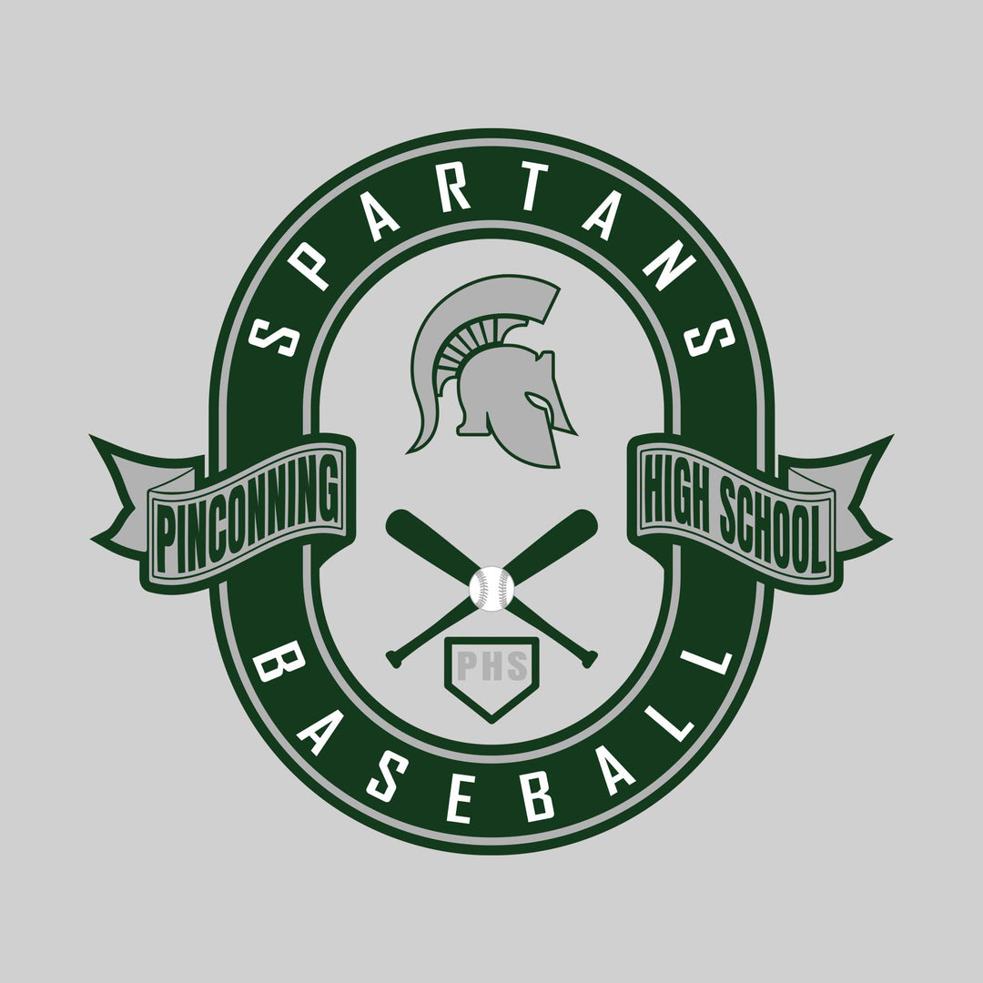 Pinconning Spartans - Baseball - Oval with Banners