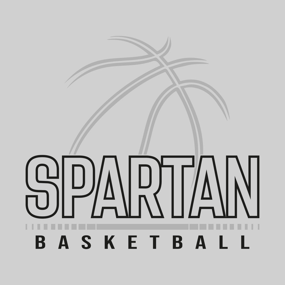 Pinconning Spartans - Basketball - Basektball Grooves with Team Name