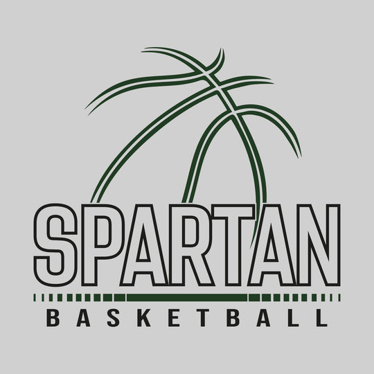 Pinconning Spartans - Basketball - Basektball Grooves with Team Name