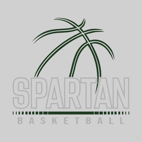 Pinconning Spartans - Basketball - Basektball Grooves with Team Name