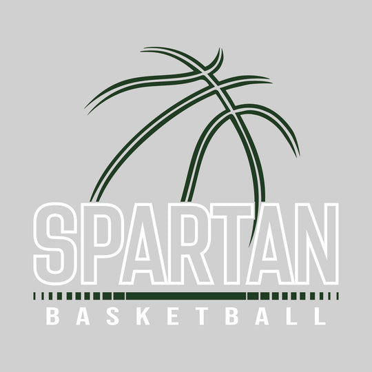 Pinconning Spartans - Basketball - Basektball Grooves with Team Name