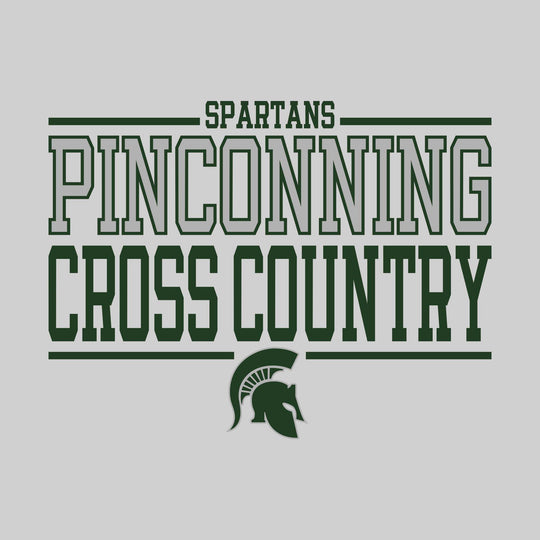 Pinconning Spartans - Cross Country - Bracketed School Name with Mascot