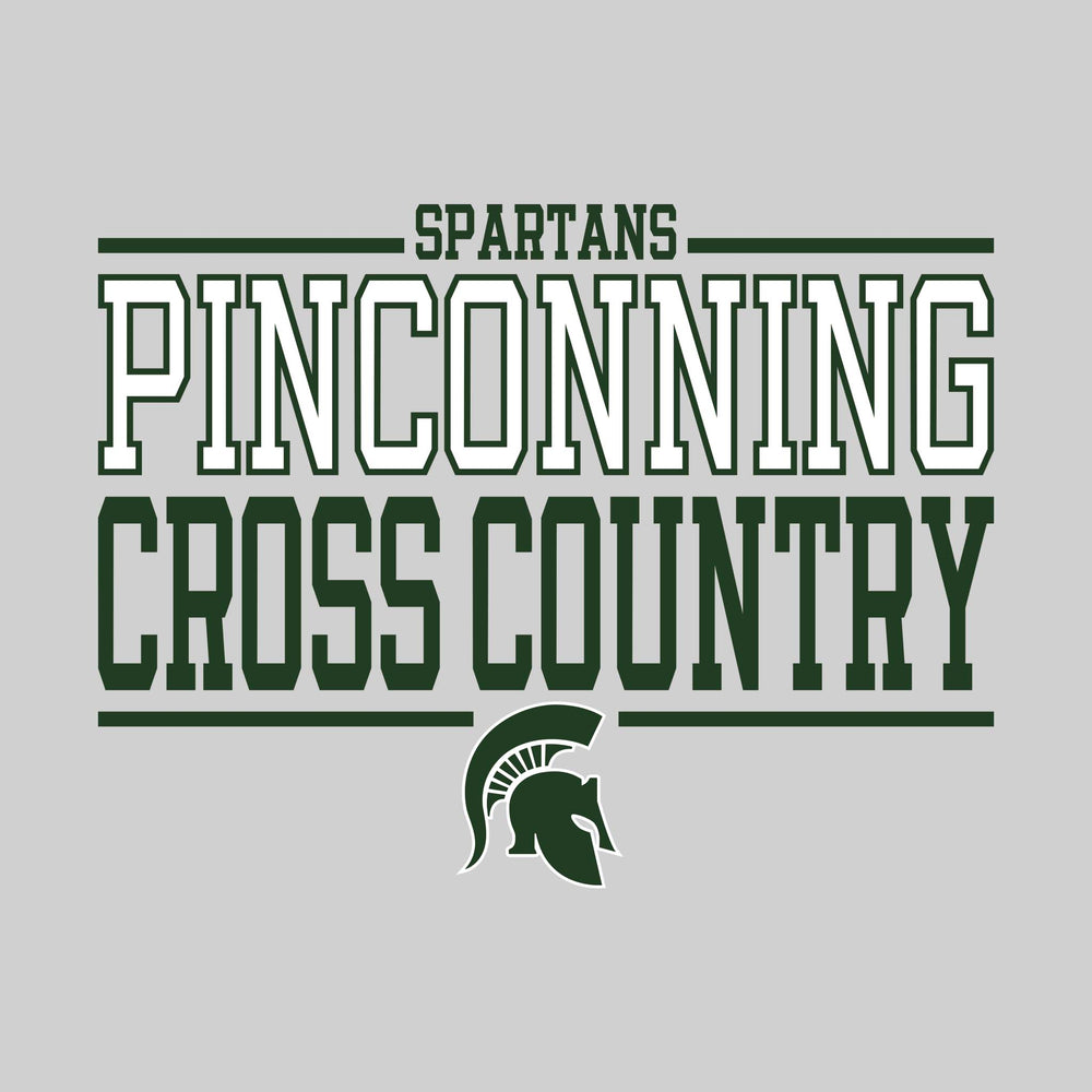 Pinconning Spartans - Cross Country - Bracketed School Name with Mascot