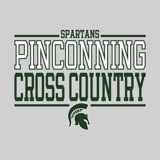 Pinconning Spartans - Cross Country - Bracketed School Name with Mascot