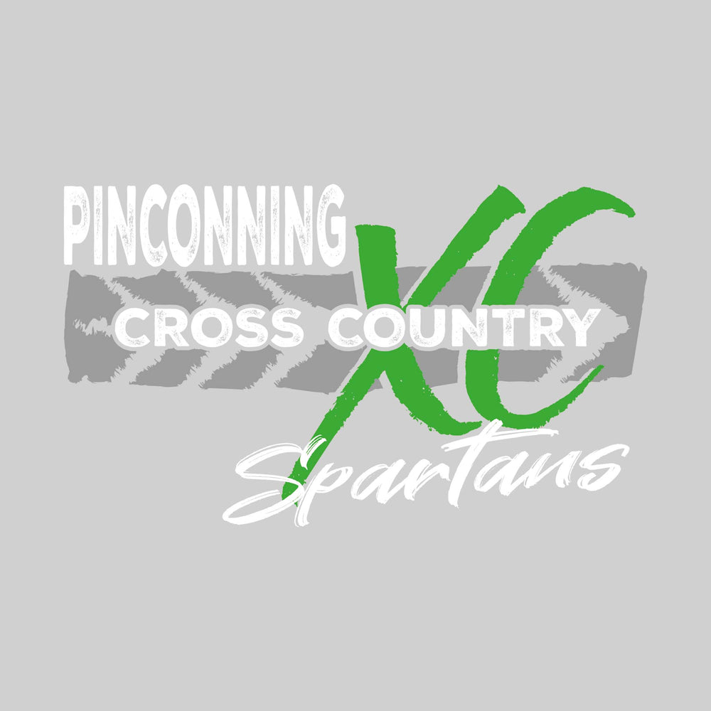 Pinconning Spartans - Cross Country - Brush Stroke Arrow with XC