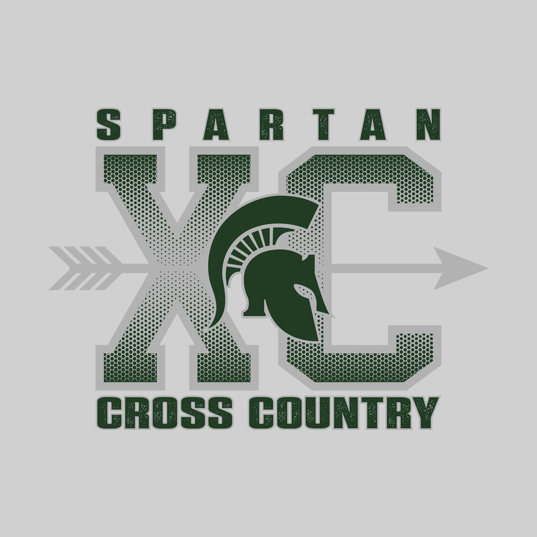 Pinconning Spartans - Cross Country - XC with Arrow and Mascot