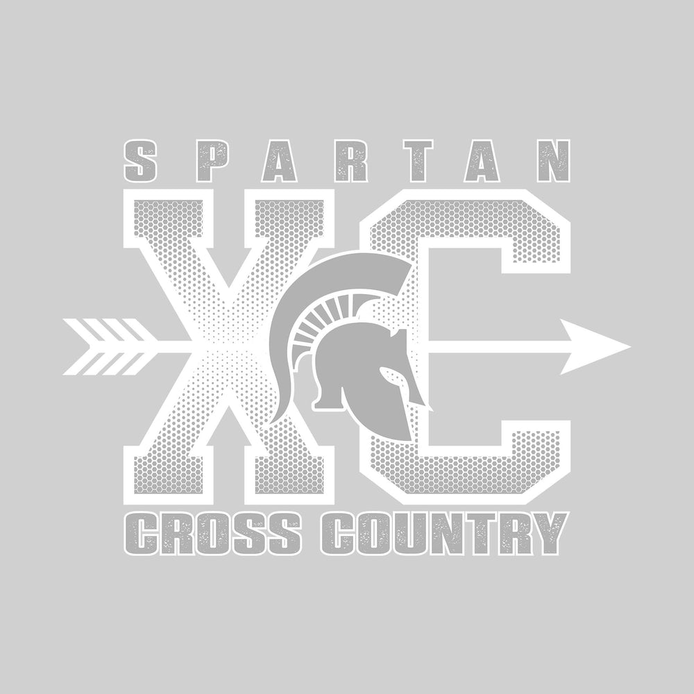 Pinconning Spartans - Cross Country - XC with Arrow and Mascot