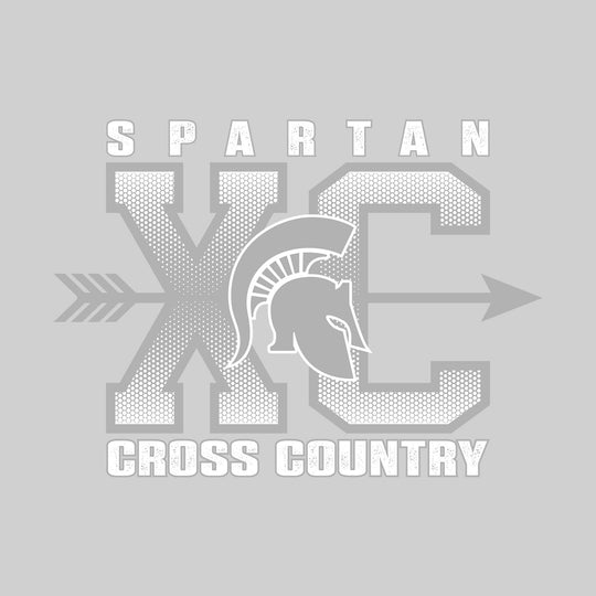 Pinconning Spartans - Cross Country - XC with Arrow and Mascot