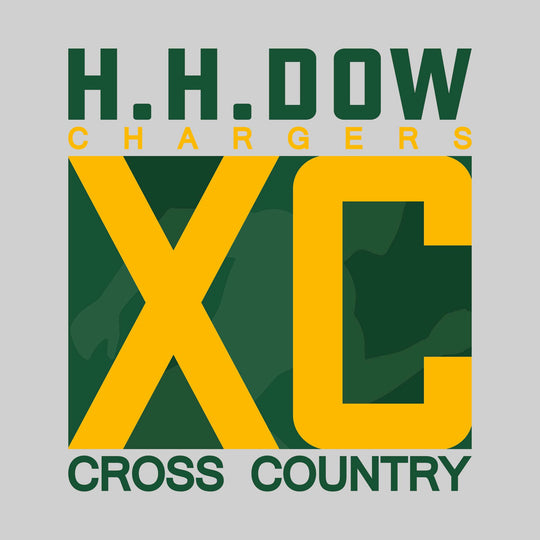 Pinconning Spartans - Cross Country - XC with Runner Silhouette