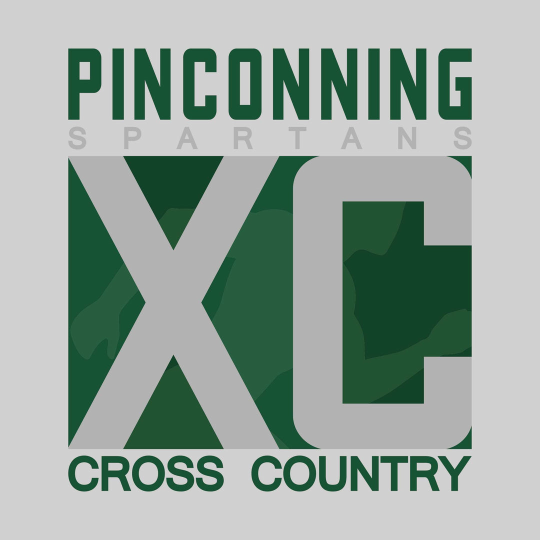 Pinconning Spartans - Cross Country - XC with Runner Silhouette