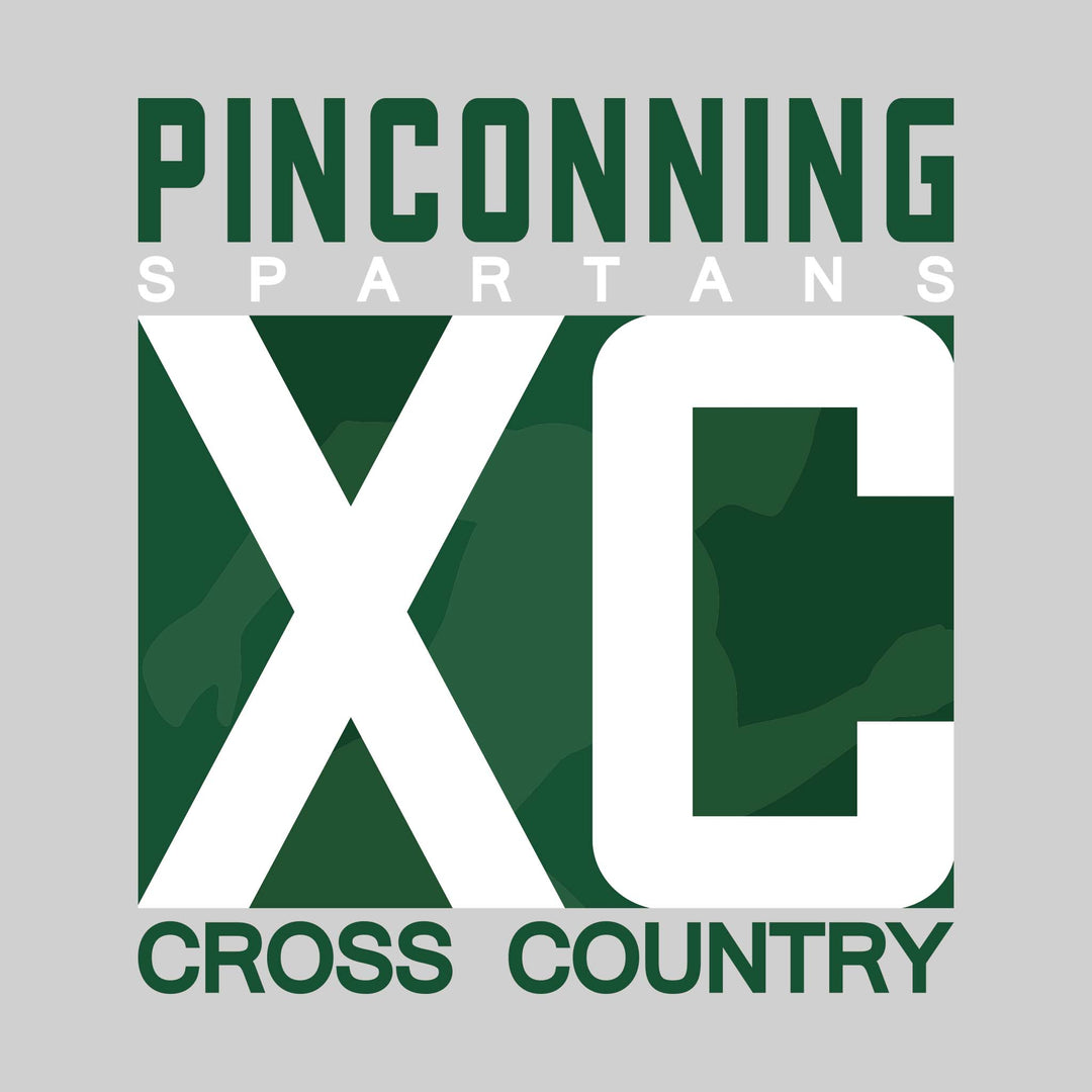Pinconning Spartans - Cross Country - XC with Runner Silhouette