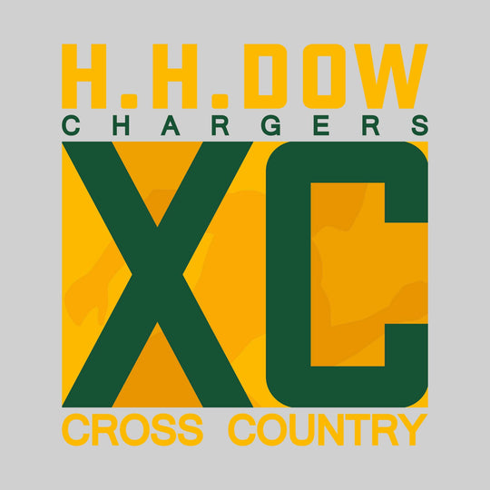Pinconning Spartans - Cross Country - XC with Runner Silhouette