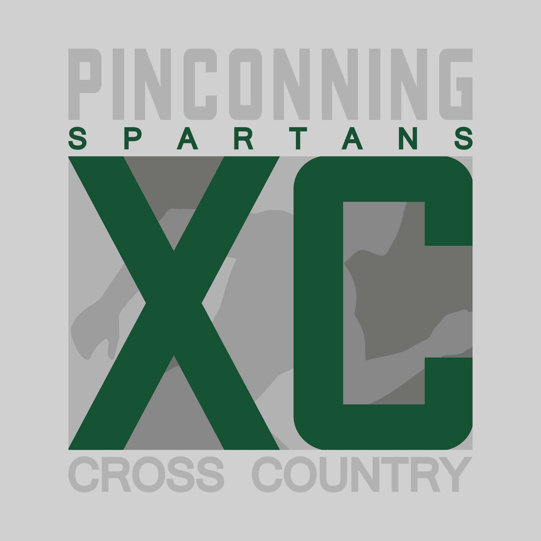 Pinconning Spartans - Cross Country - XC with Runner Silhouette