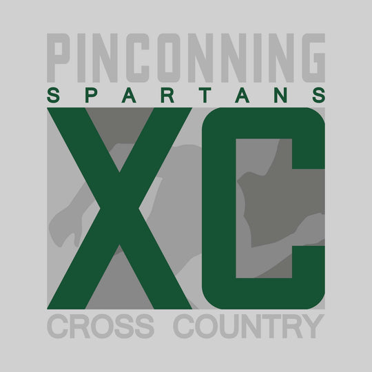 Pinconning Spartans - Cross Country - XC with Runner Silhouette