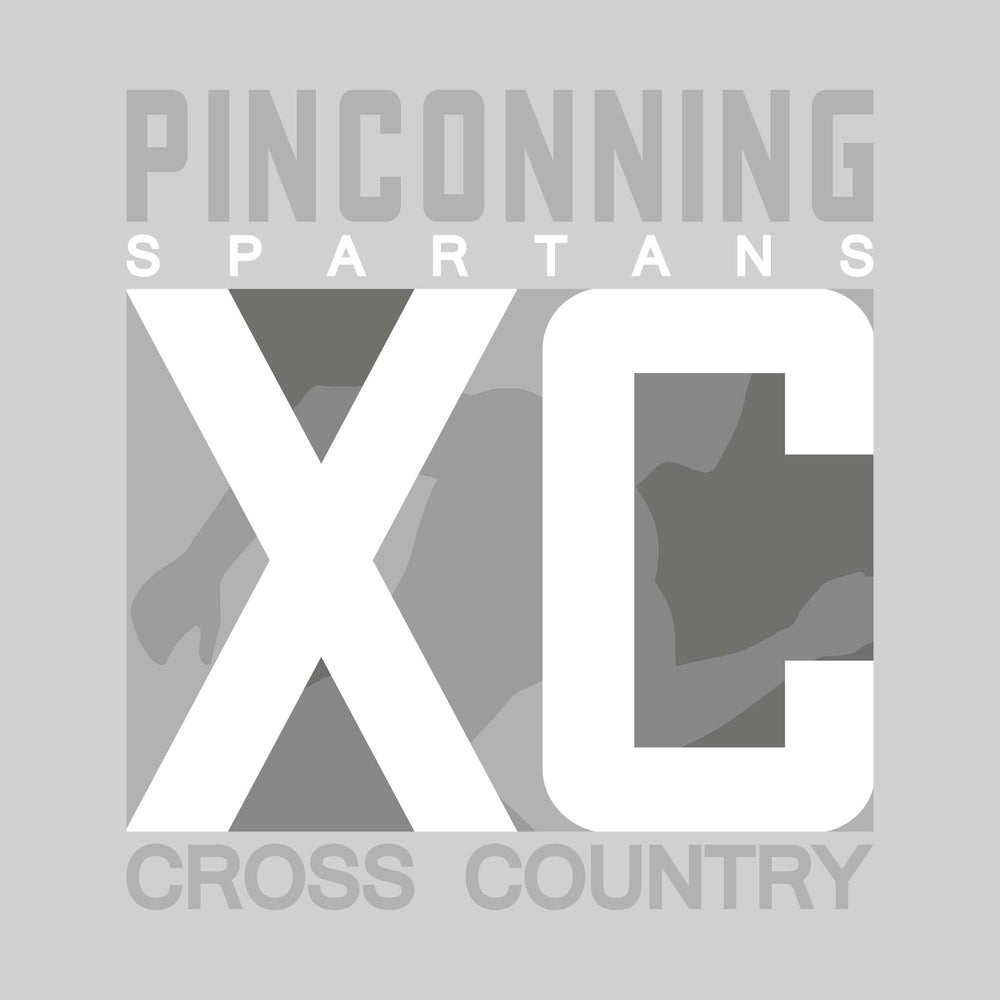 Pinconning Spartans - Cross Country - XC with Runner Silhouette